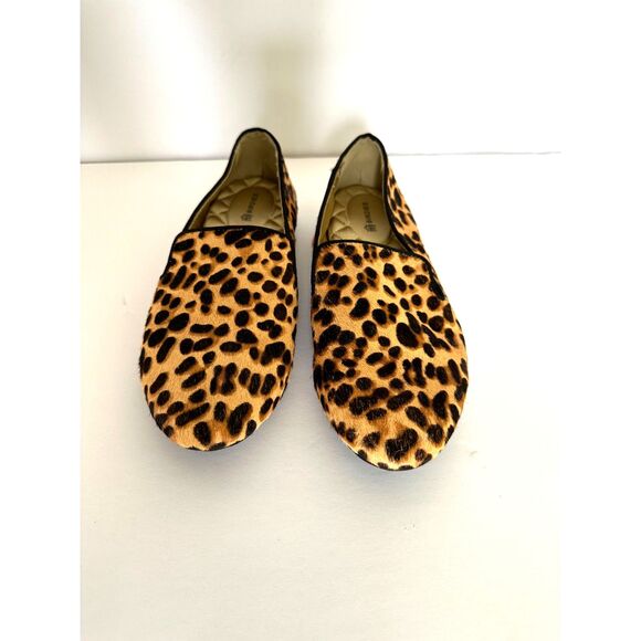 Birdies Starling Loafer Flats Size 7 Cheetah Animal Genuine Calf Hair - Picture 4 of 9